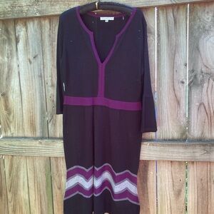 Sandra Darren black sweater dress